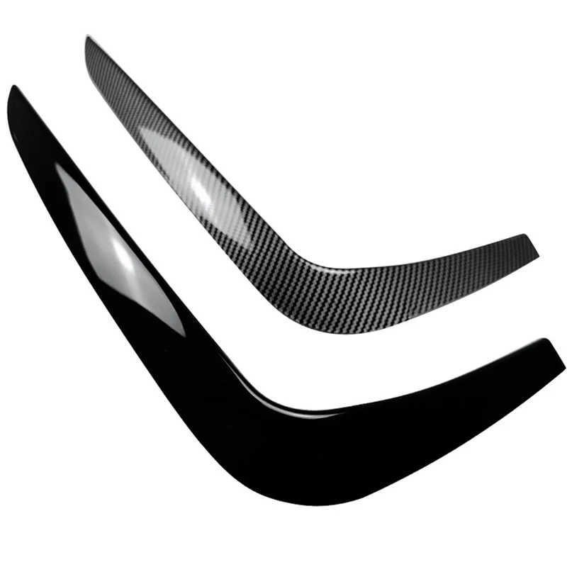 

NEW-Car Front Bumper Lip Splitter Spoiler Strips For BMW 2 Series F22 F23 M Sport 2015-2019 Air Knife Trims Gloss Black Replacem