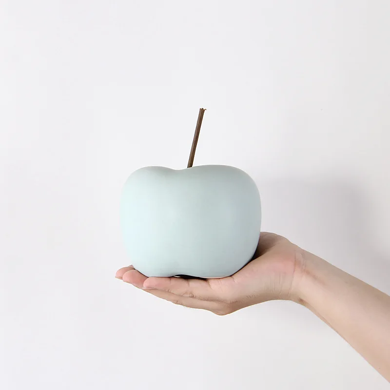 Modern Style Home Decor Ceramic Apple Figurines Creative Arts & Crafts Decoration Accessories Sweet Ornaments For Wedding