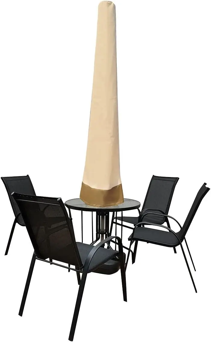 

Waterproof Patio Umbrella Cover with Zipper, Fits 7-10 ft Outdoor Parasol for Sun and Rain Protection