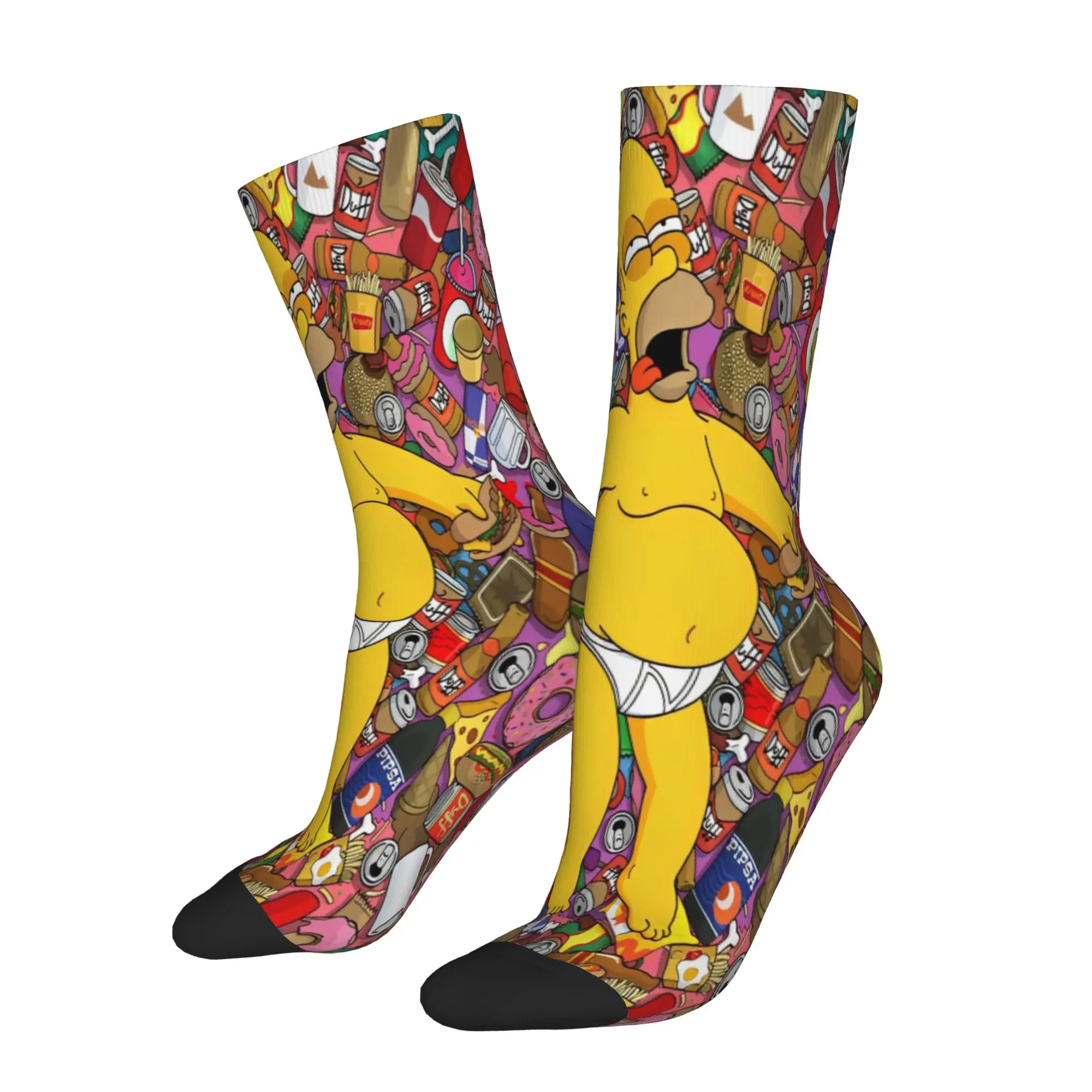 Fashion  Men Women Socks Simpsoneds Merch Super Soft  Sport Sock All Seasons