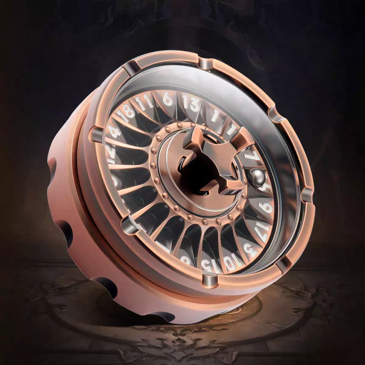 ของเล่นหมุนคลายเครียด Flying Dragon Turntable Fidget Spinner พกพาสะดวก บรรเทาความวิตกกังวล หมุนได้รอบตัว  ของเล่นโลหะแบบ Roulette EDC