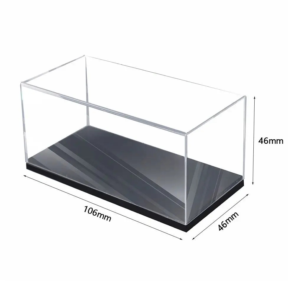 Practical 1/64 Diecast Model Car Display Box Acrylic Dustproof Model Car Dust Cover DIY Transparent Display Frame Toy Figures