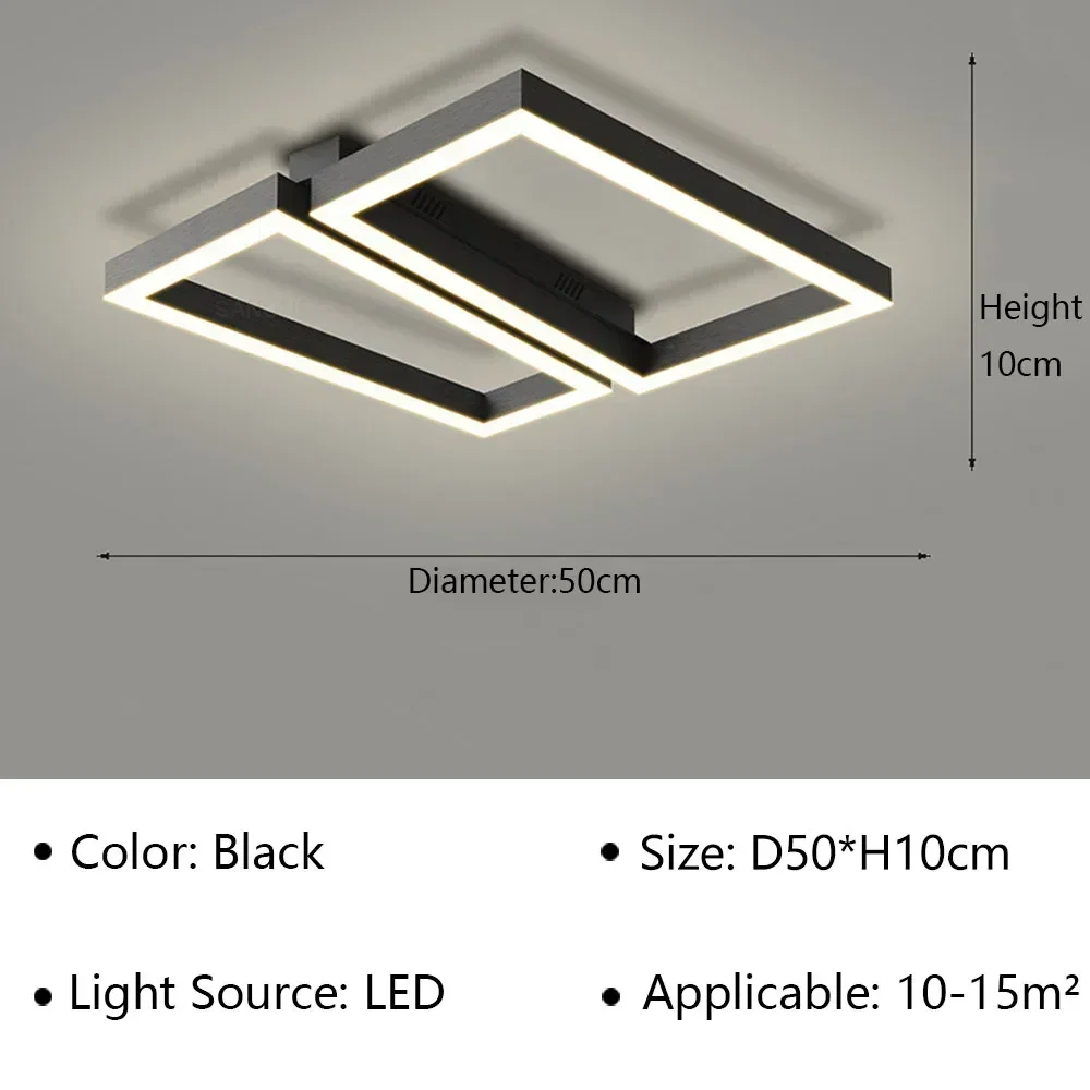 Modern LED Ceiling Lamp Industrial Style Chandelier for Living Dining Room Bedroom Home Decortion Indoor Lighting Fixture Luster