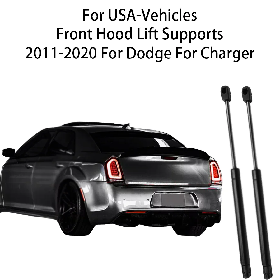 

For Dodge Charger 2012-2011-2020 2pcs Front Hood Lift Supports Gas Struts Shocks Props Rod Fits