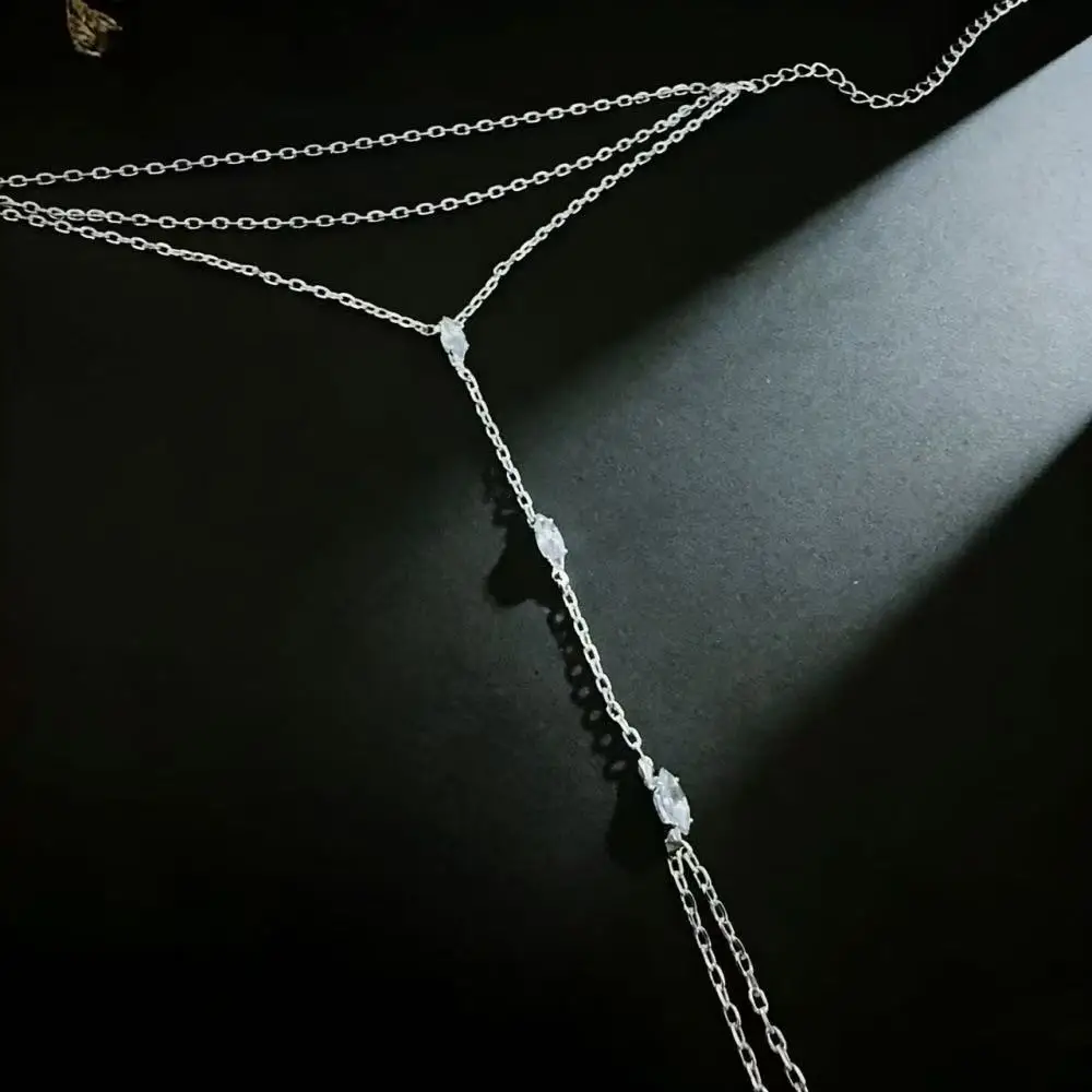 2026 Bling Zircon Crystal Multilay Bracelet Hand Chain for Women Rhinestone Thin Chain Finger Bracelet Jewelry Accessories Gift - view 3