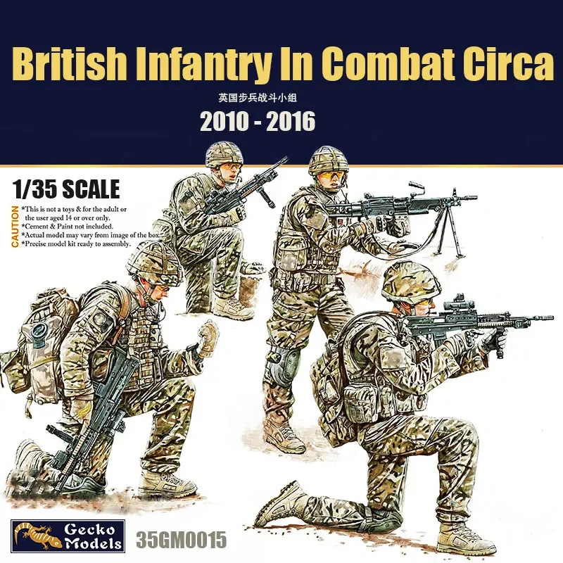 

Gecko model 1/35 assembly model 35GM0015 British Infantry Combat Status 2010-2016 4-person -Scale Model Kit