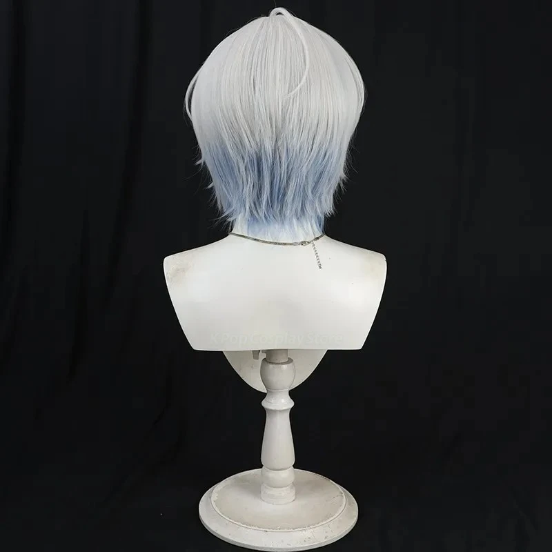 Nuevo Nijisanji EN Kaelix Debonair Kaelix Debonair Cosplay peluca Niji Virtual Youtuber BY THE BEAT hombres pelo sintético degradado azul