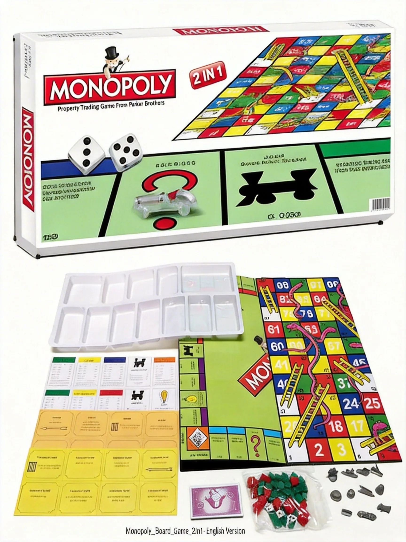 Monopoly 2'si 1 Arada Masa Oyu - Board Game English For Kids incelemesi ve fiyatı