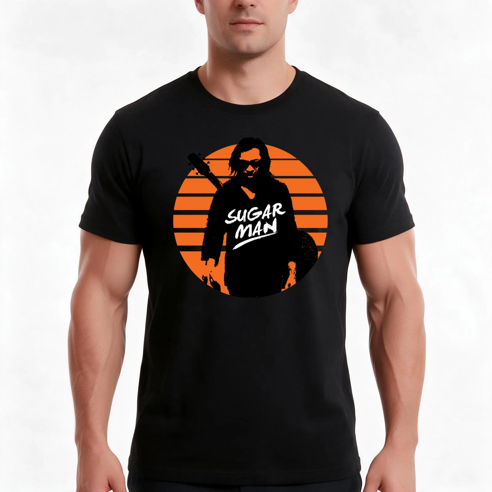 Sixto Rodriguez - Sugar Man T-Shirt, Summer Casual Cotton Tee, Oversized Streetwear Tops, Vintage Graphic Print, 100% Cotton