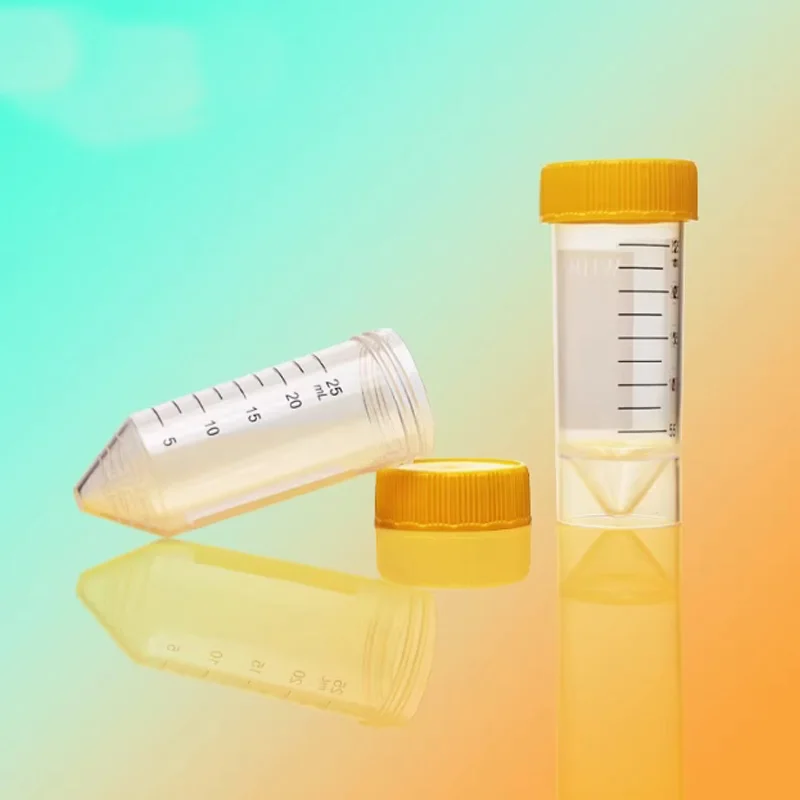 Picture 6: Centrifuge Tubes15ml 25ml 50mL Sterile Flat Conical Bottom, PP Test Tubes Leak-Proof Screw Cap  Plastic Container with Graduated