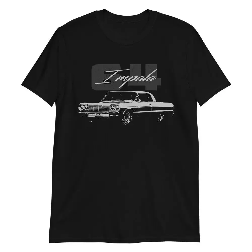 1964 Impala SS Classic Vintage Car T-Shirt Short Sleeve Casual 100% Cotton O-Neck Summer Mens T-shirt Size S-3XL Streetwear