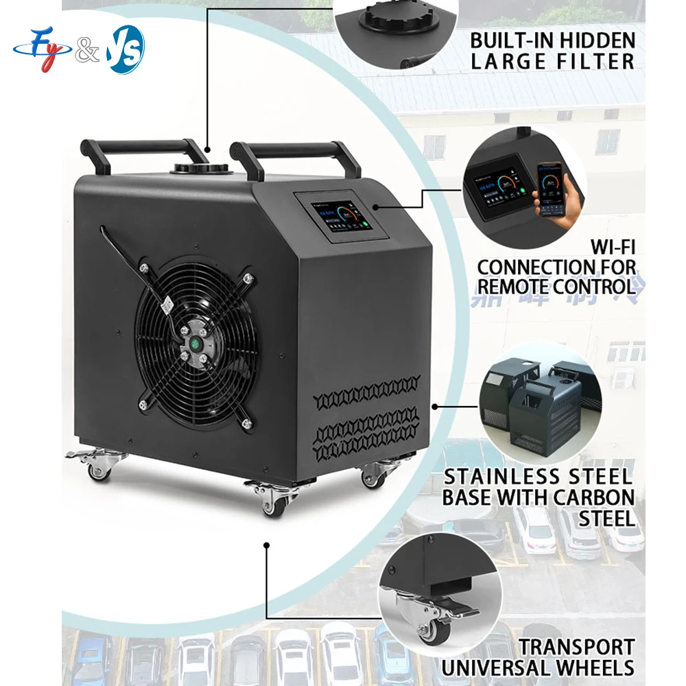 

0.8HP Ice Bath Chiller Water Bath System Built-In Filter Pump Double Temperature Model For Cold Plunge Recovery Athletes Use