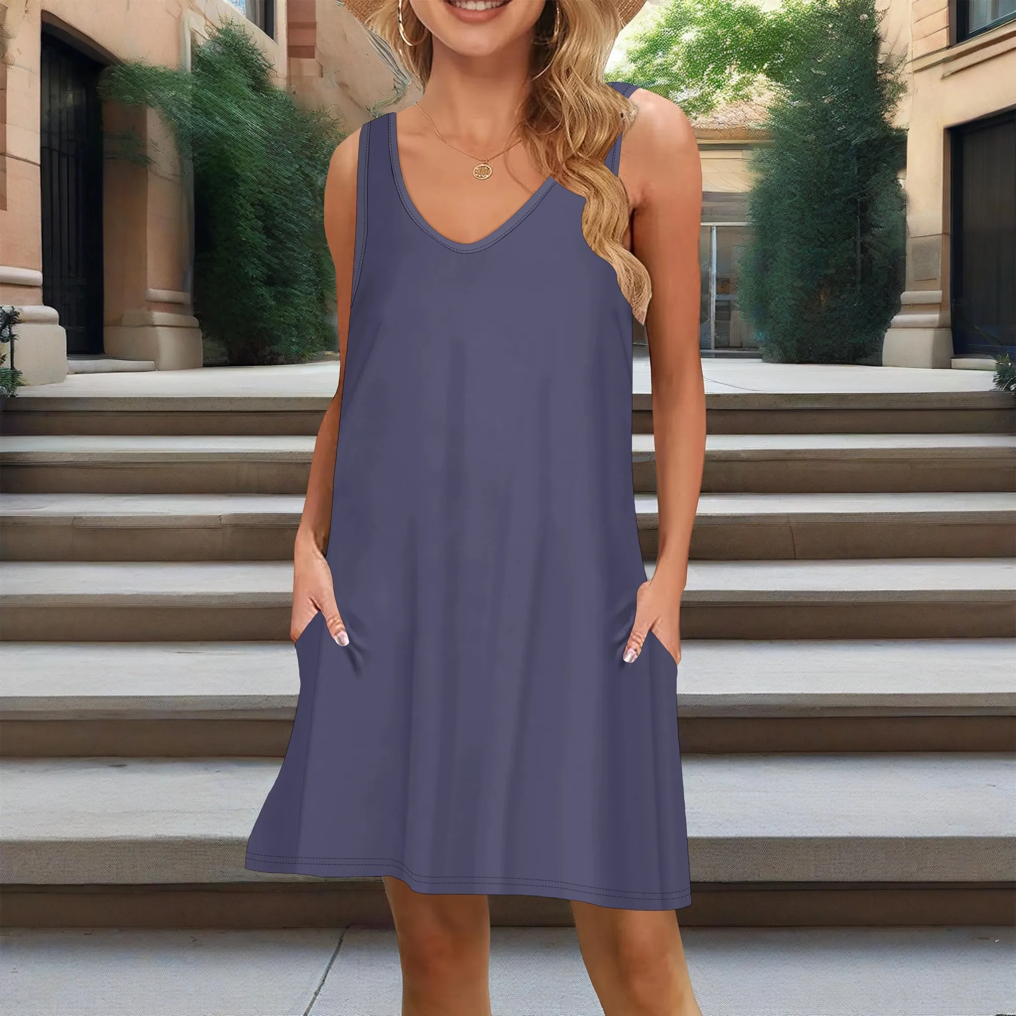 

Women's Summer Casual T Shirt Dresses Beach Cover up Tank Dress