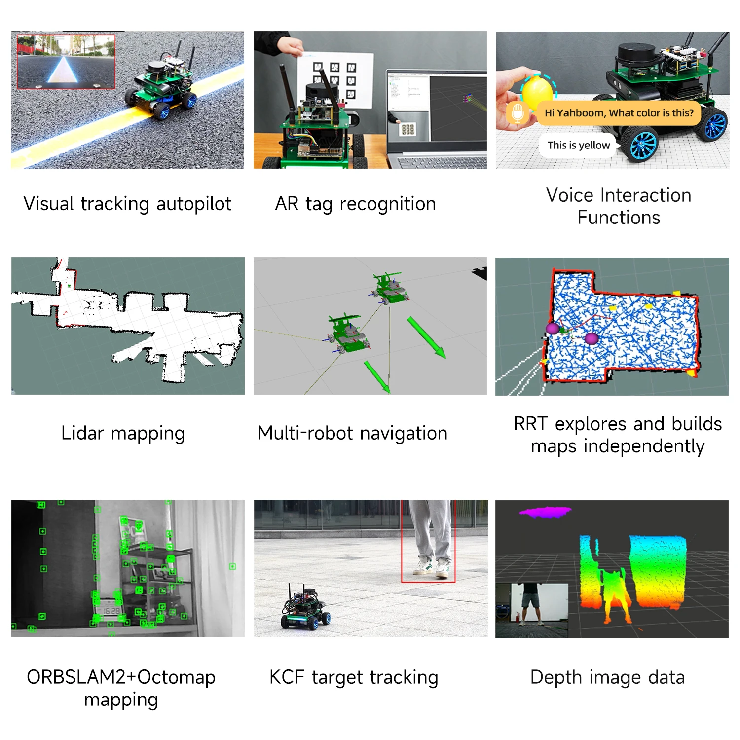 Robot per auto intelligente 4WD programmabile Yahboom con riconoscimento vocale motore Lidar 520 per Jetson NANO Raspberry Pi 5 ROSMASTER X1