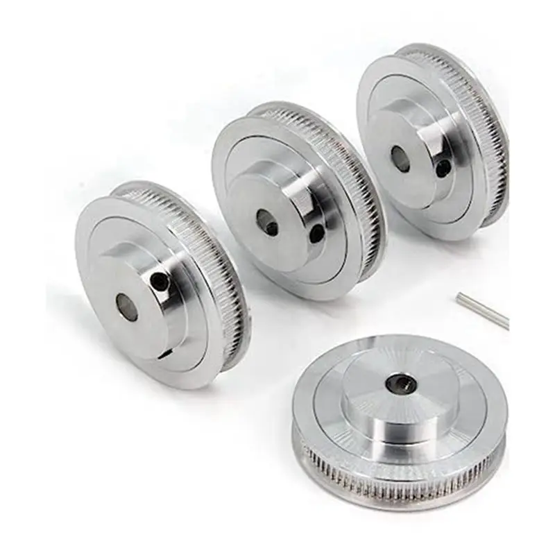 N10R-GT2 Pulley 80 Teeth 5Mm Hole Pulley Timing Pulley Aluminum Alloy Reduction Belt 3D Printer Replacement Parts