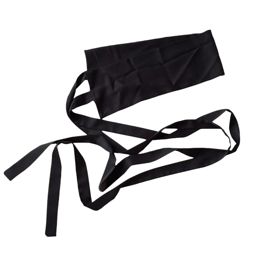 Chiffon Fabric Hanfu Waist Belt Cotton Linen Satin Silk Wide Waist Belt Solid Color Bowknot Decoration Silk Waist Rope