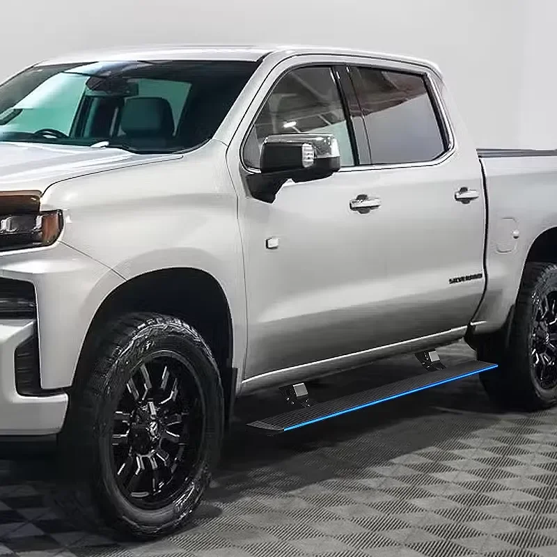 Automatic Electric Power Side Step Running Board LED Light for Silverado 1500 2500 2019+