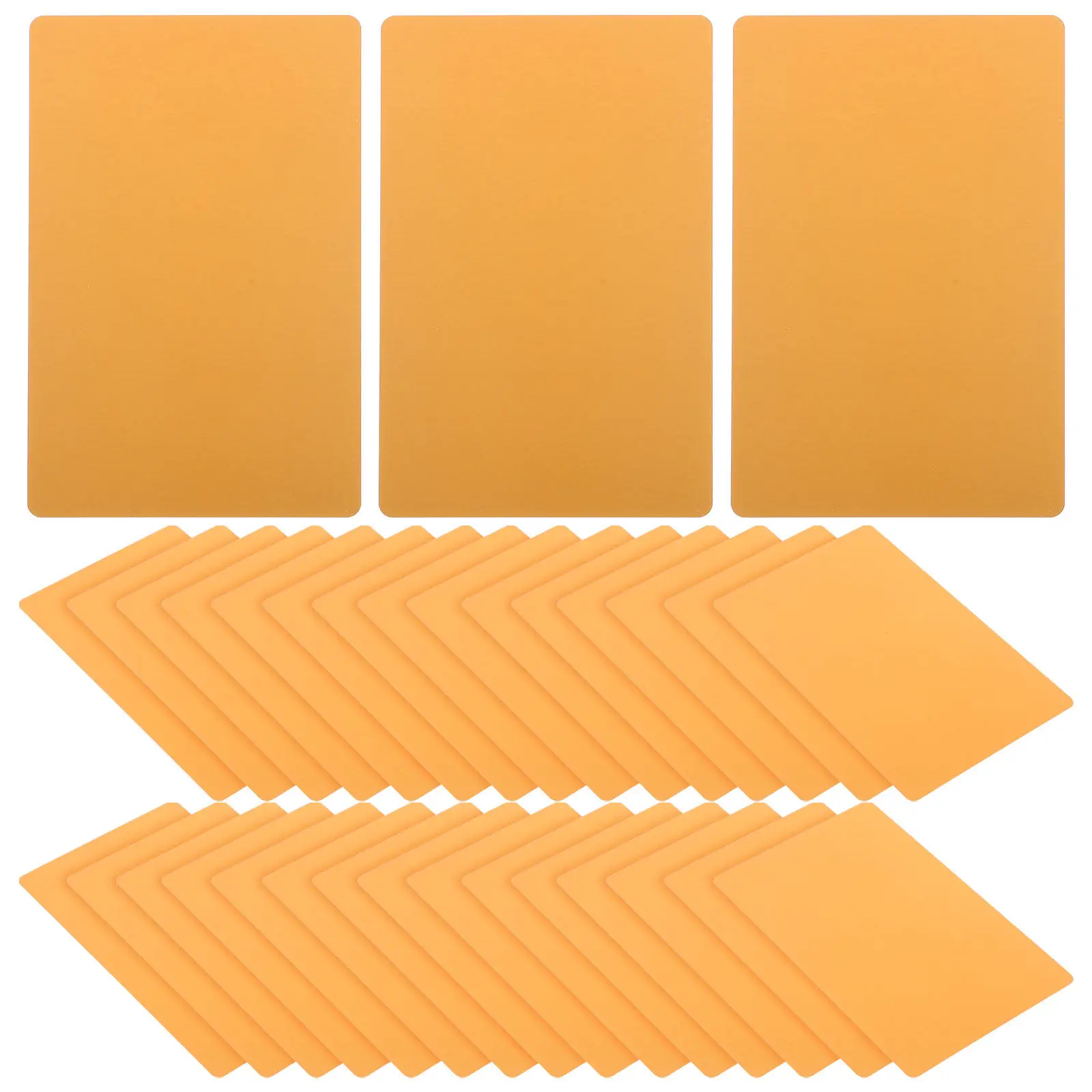 

50Pcs Blank Metal Business Cards Aluminum Engraving Blanks for DIY Professional Nameplates Tags Signs Metal Business Card