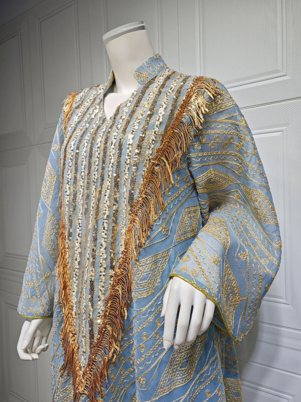Arabische Frauen Chic Quaste Robe Glitter A-linie Stickerei Heißer Verkauf Bankett Abendkleid Kaftan Promi Zarte Tanzen Tragen