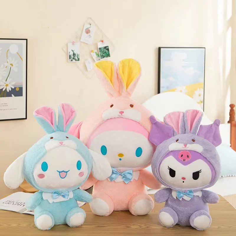 

Colorful Rabbit Ears Kulomi Melody Series Plush Toys Cute Doll Children's Pillow Birthday Gift