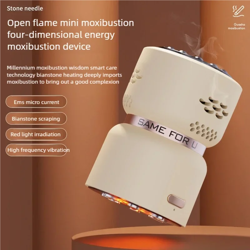 

Беспроводной массажер Гуаша EMS для коррекции фигуры с подогревом, скребковая щетка для дренажа, аппарат для сжигания жира, горячий компресс для массажа рук и ног