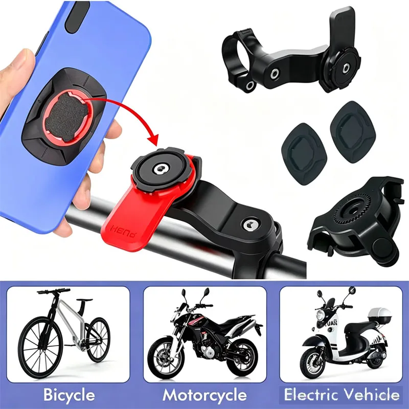 

Держатель для телефона на мотоцикл 360° ° Поворотный противоударный держатель для телефона на руль велосипеда для Xiaomi, iPhone, Samsung