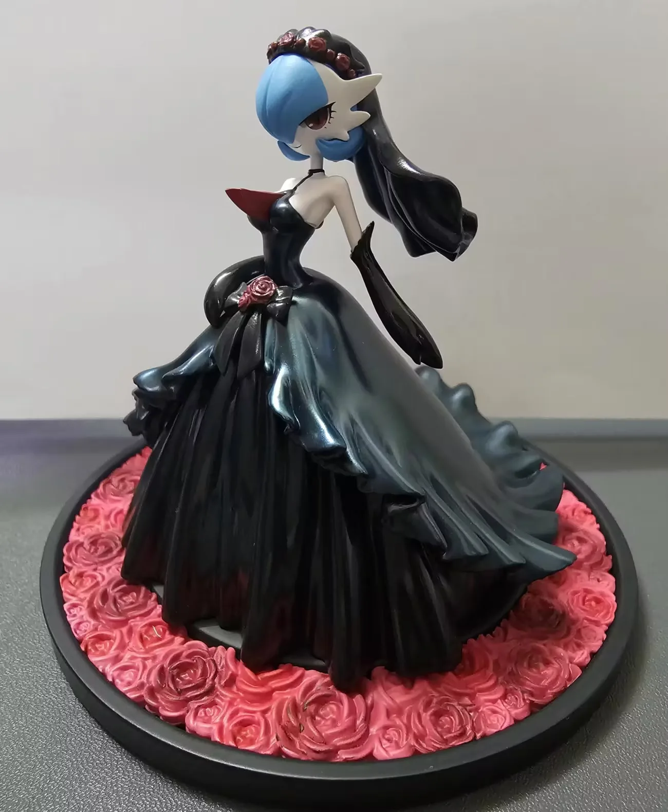 New PTCG Shiny Mega Gardevoir Black Wedding Dress GK Statue 17cm PVC Anime Figure Desktop Decor Collect Birthday Gift