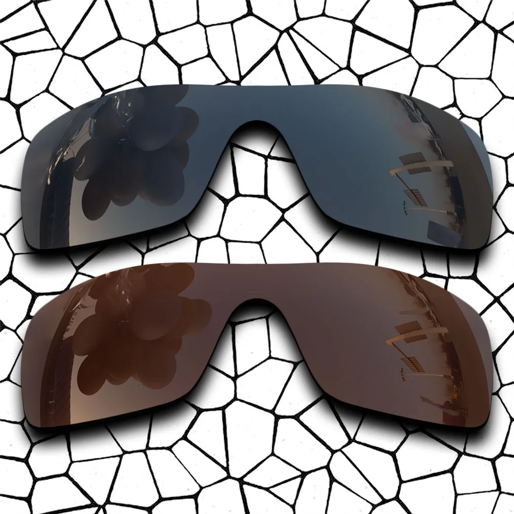 

Grey Black&Brown Lenses Replacement For-Oakley Batwolf OO9101 Polarized Sunglasses