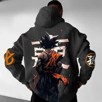 

Dragon Ball Co-branded Hoodie for Spring, Autumn and Winter, Goku Buu 2D Anime Peripheral Fleece Jacket