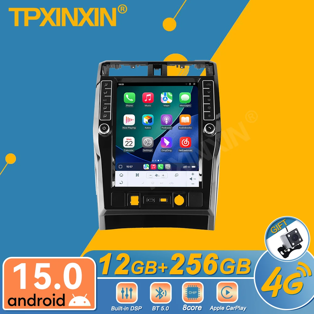 For Toyota 4Runner 2009-2023 Android Car Radio Multimedia Video Wireless Carplay Autoradio Stereo GPS Navigation Head Unit