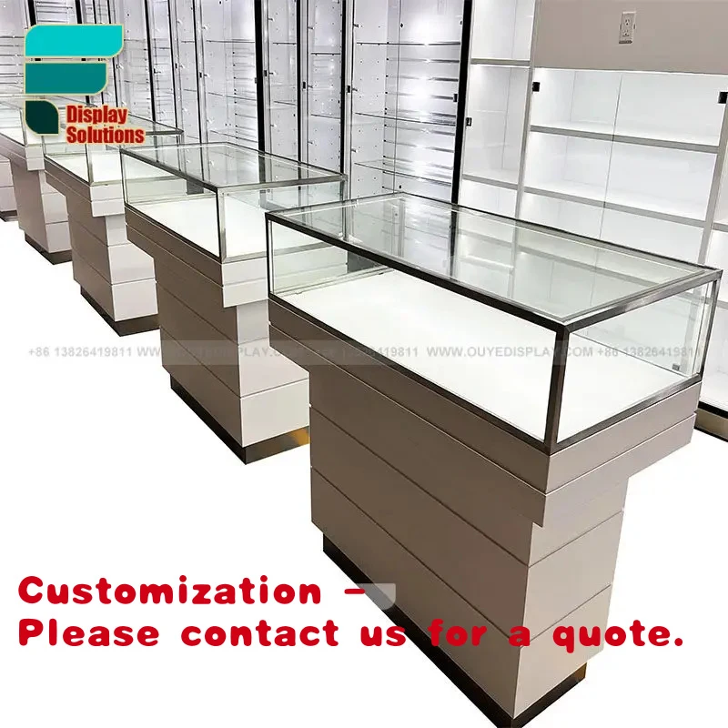 custom.High Capacity Display Cabinet Glass Door Lockable Drawer Multi Layer Shelf Tobacco Display Unit