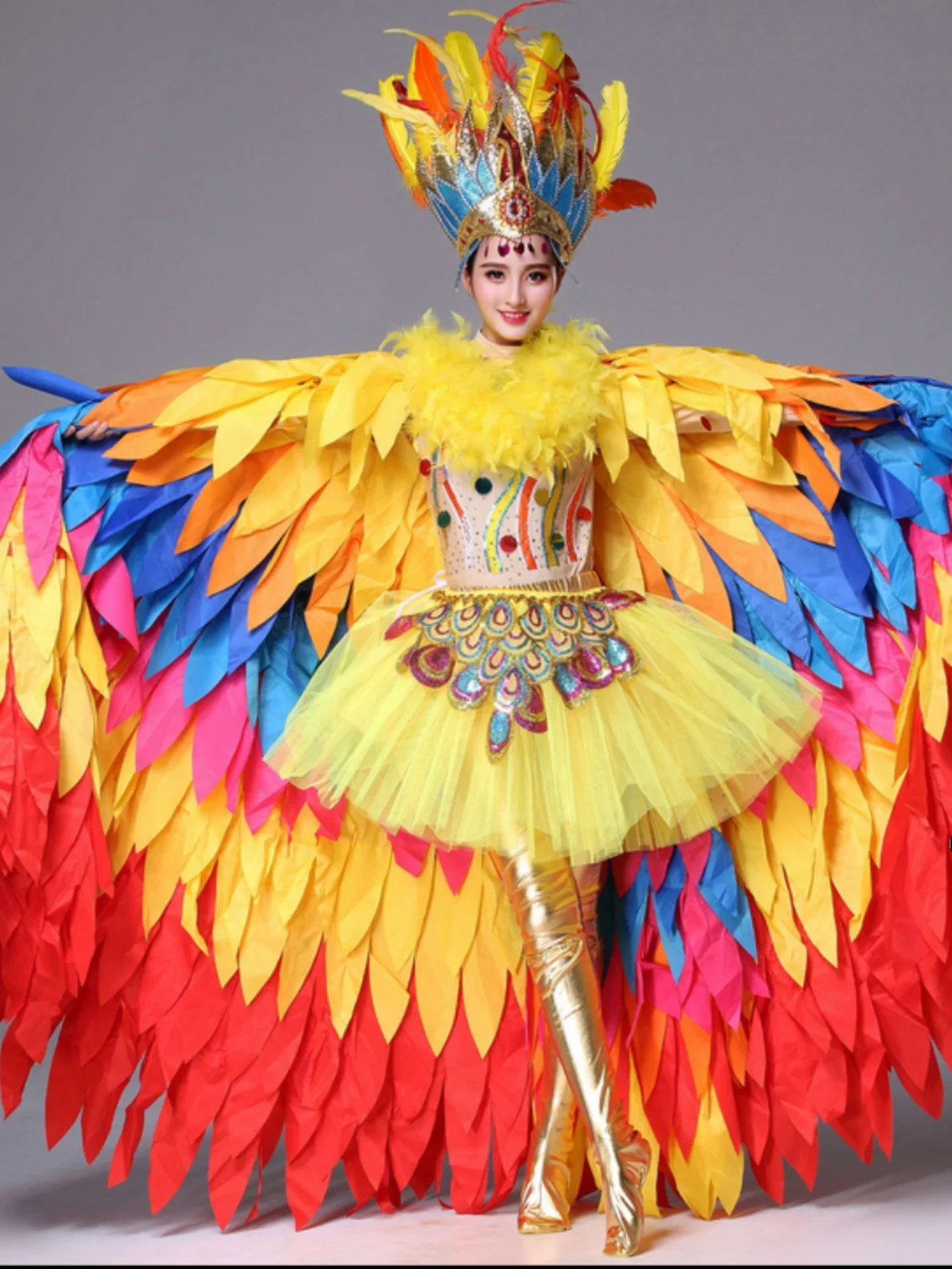 New Sunbird Shape Performance Clothes High End Opening Dance Performance Adult Modern Dance Large Scale Dance Costume