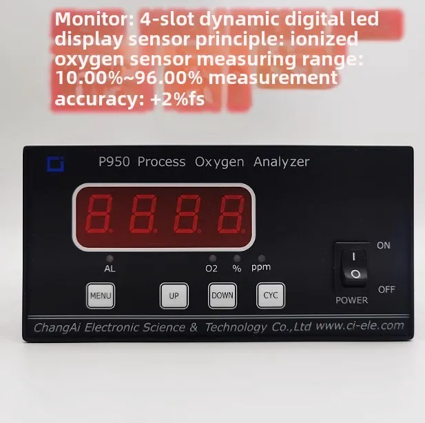 P950 Proces Zuurstof Analyzer online monitor zuiverheid meten Tool concentratie tester meter voor luchtscheiding 0-1000ppm