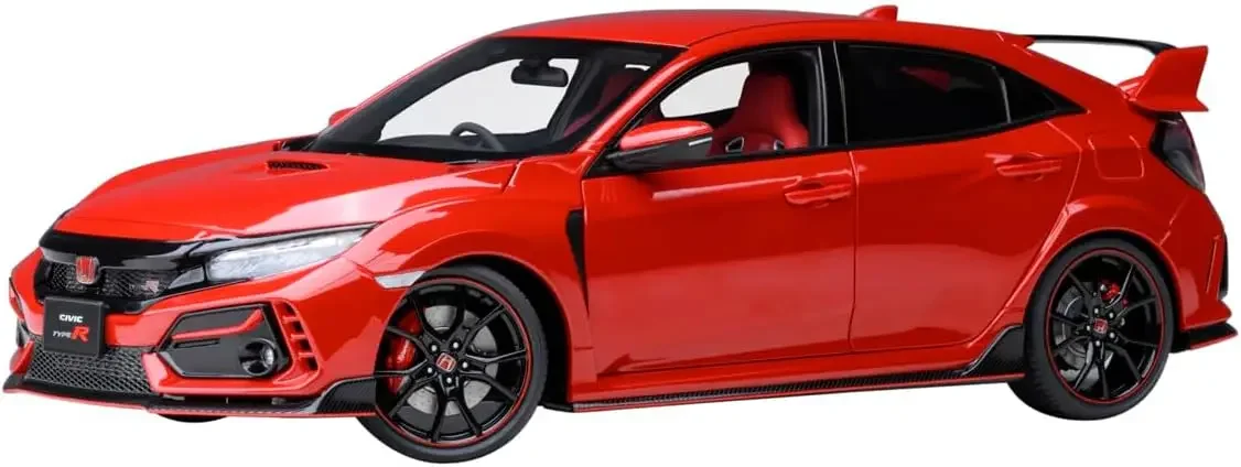 2021 Honda Civic Type R (FK8) RHD (Right Hand Drive) Flame Red 1/18 Model Car