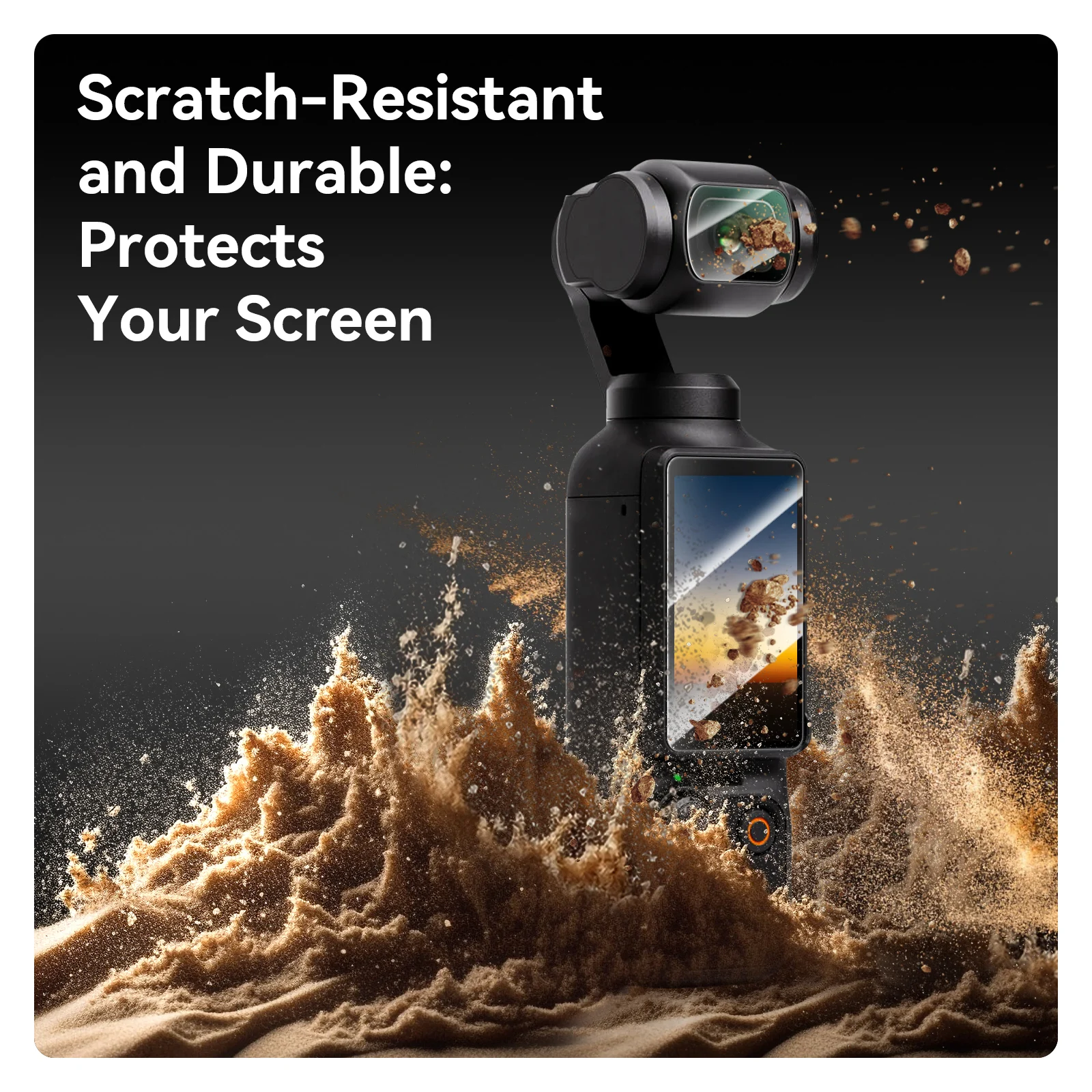 Telesin protetor de tela de vidro temperado para dji osmo pocket 3 lente proteção película protetora acessórios gopro