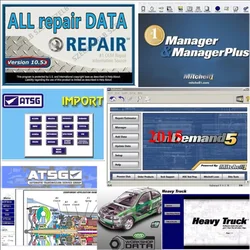 2025 All repair data Auto Repair software  Mit--chell od5 software Vivid workshop data 49n1 1tb hdd afree help install all
