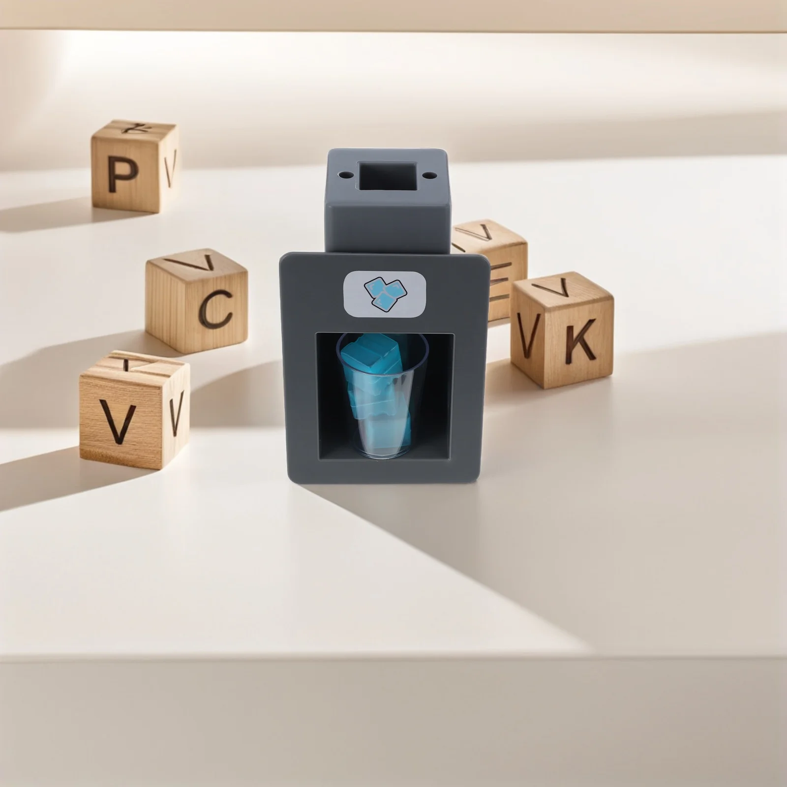 Realistisches Eis mit transparenten Eiswürfeln, Simulation, Küchengerät, Spielset, Rollenspiel, Haushalt