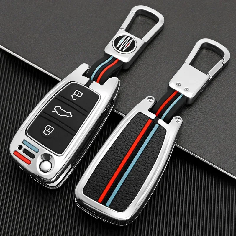 3 Buttons Zinc Alloy Car Key Case Cover Shell Fob For Audi A1 A3 A4 8P 8L 8V A5 B6 B7 A6 A7 C5 C6 Q3 Q5 Q7 4F S3 S4 S6 RS3 TT