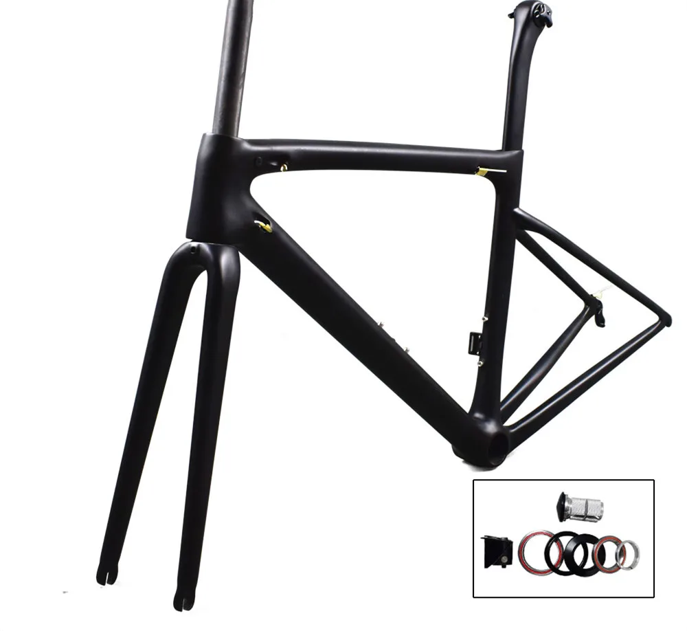 Lichtgewicht Carbon Road Frame Accepteren Aangepaste Schilderij Chinese Bicicleta Carbon Frame Inclusief Vork/Zadelpen/Headsets