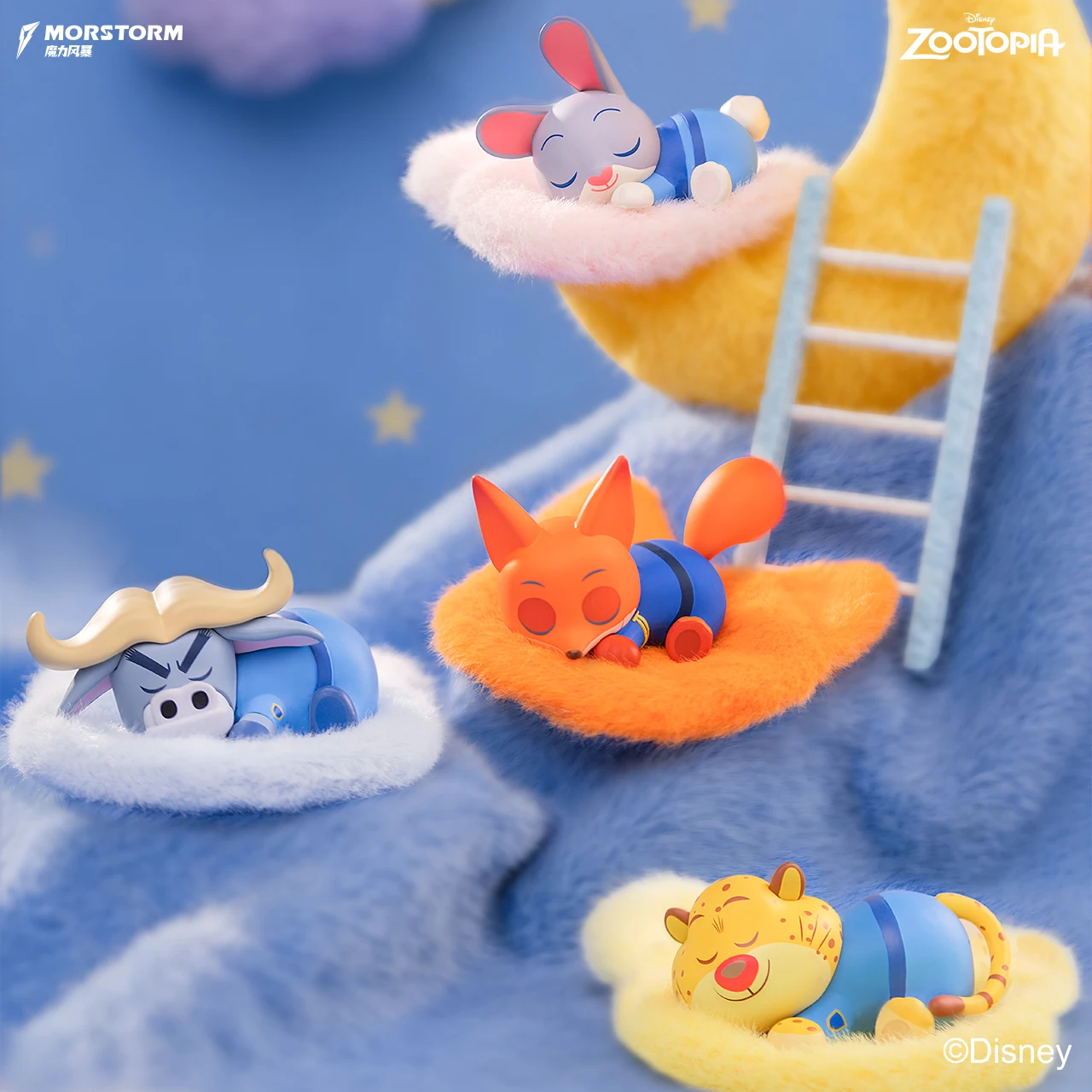 MORSTORM Zootopia2 Nick Judy'S Sleeping Position Series Blind Box Simpatico cartone animato modello squisito giocattolo per il regalo di Natale dei bambini