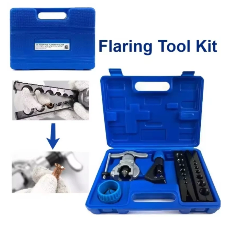 Air Conditioner Cutter Copper Pipe Reamer Eccentric Expander Tube Flaring Tool CT-806AM-F Metric/Inch Refrigeration Repair Toolc