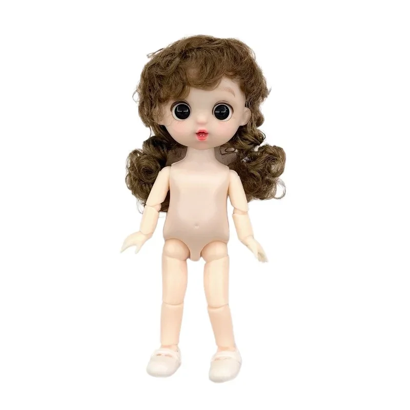 16cm 1/8 3D Simulation Eyes  BJD 13 Movable Joints DIY Dressing Doll Playing Girl Toy
