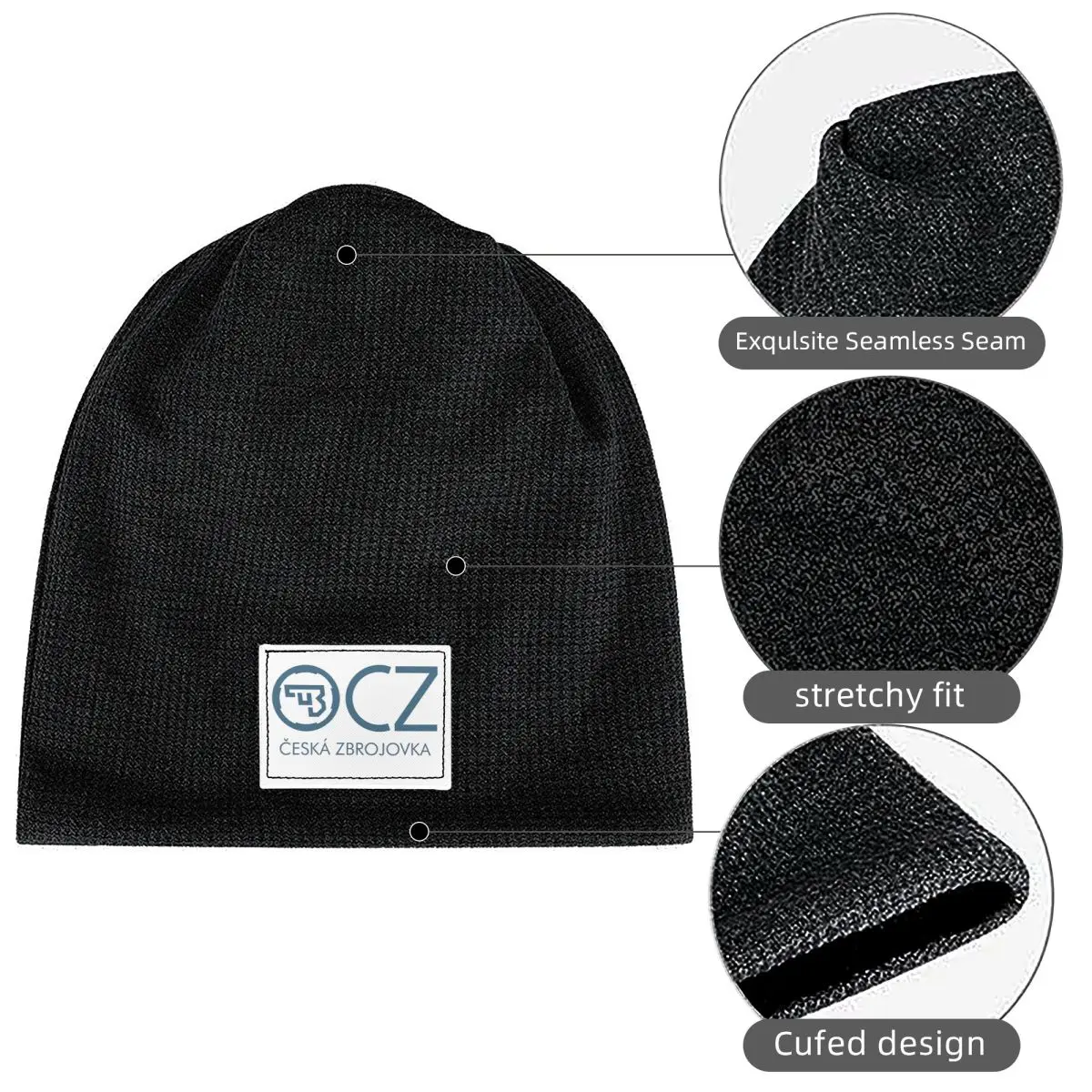 Ceska Zbrojovka تشيكوسلوفاكيا (1) قبعة دافئة مبطنة بالصوف الهيب هوب بونيه قبعة الخريف الشتاء في الهواء الطلق قبعات حريمي للرجال النساء الكبار #3