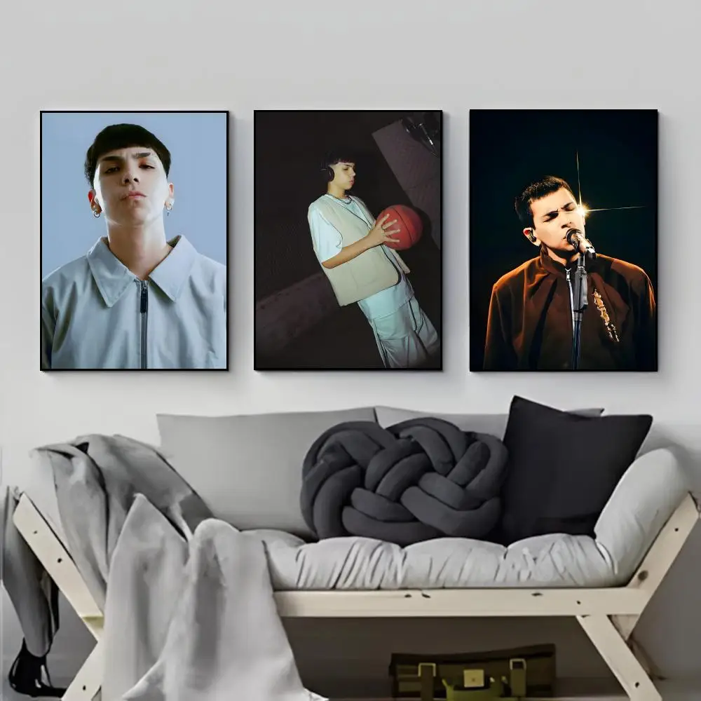 Trend Rap Singer M-Milo J Poster HD  Waterproof Wall Sticker Bar Living Room Decor Gift