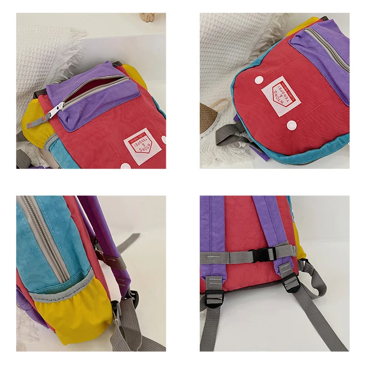 Saco De Escola Colorido com Nome Para Meninos E Meninas, Mochila Do Bebê, Cor Louca, Mochila Do Jardim De Infância, Saco De Viagem Do Berçário, Nome Personalizado