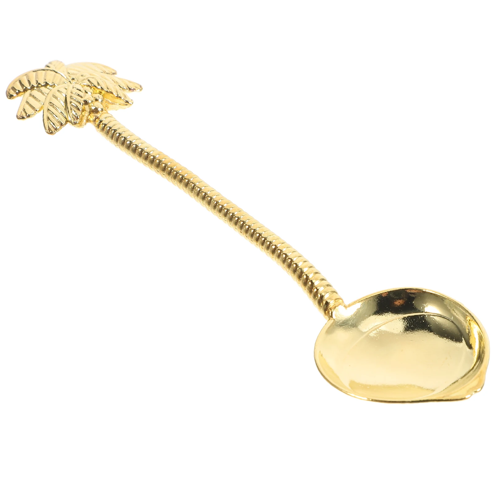 

1pc Retro Coffee Alloy Dessert Zinc Alloy Sugar Stirring Spoon For Coffee Stirring Spoon Tea Espresso Salad Party Golden