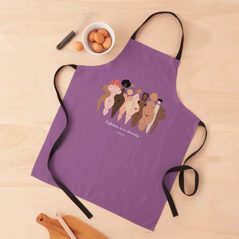 

Purple - Perfection is in diversity Apron Cute Kitchen Home Cleaning Household Items Useful Kitchens Accessories Apron