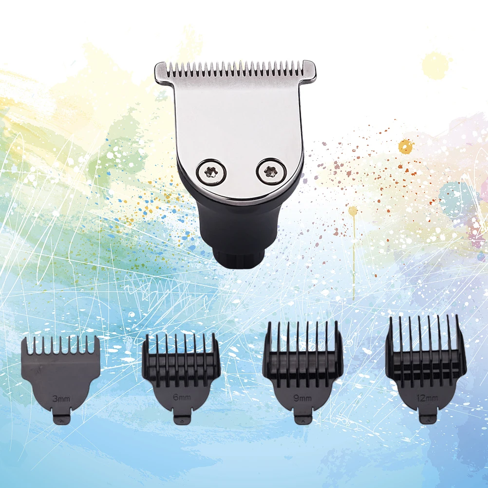 1pc Beard Clipper Head Limit Combs Stainless Steel Electric Razor Replacement Washable For Home Salon Use Beard Shaver