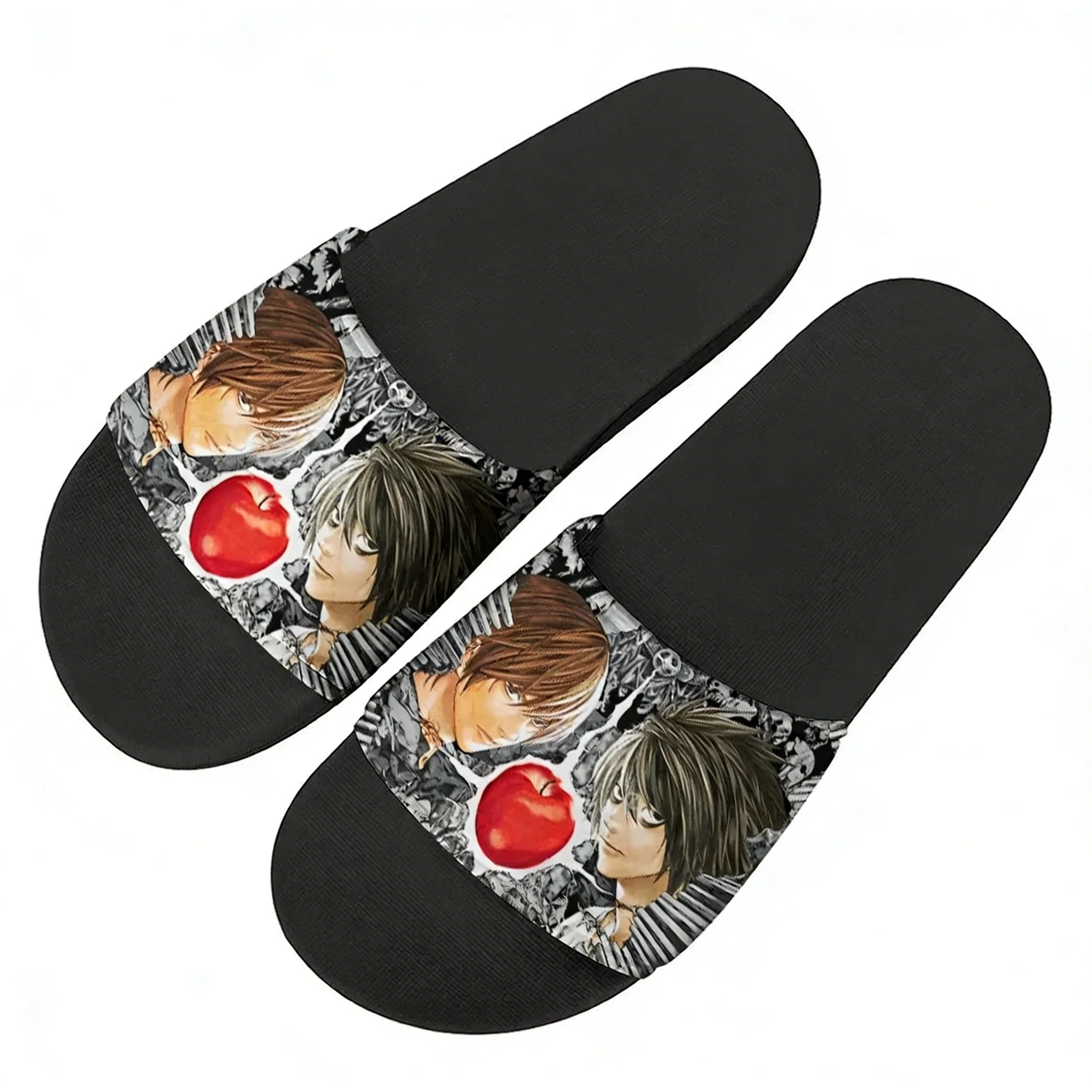 

Japan Anime DEATH NOTE Slippers Home Water Shoes Mens Womens Teenagers Outdoor Beach Pool Sandals Custom Summer Slipper