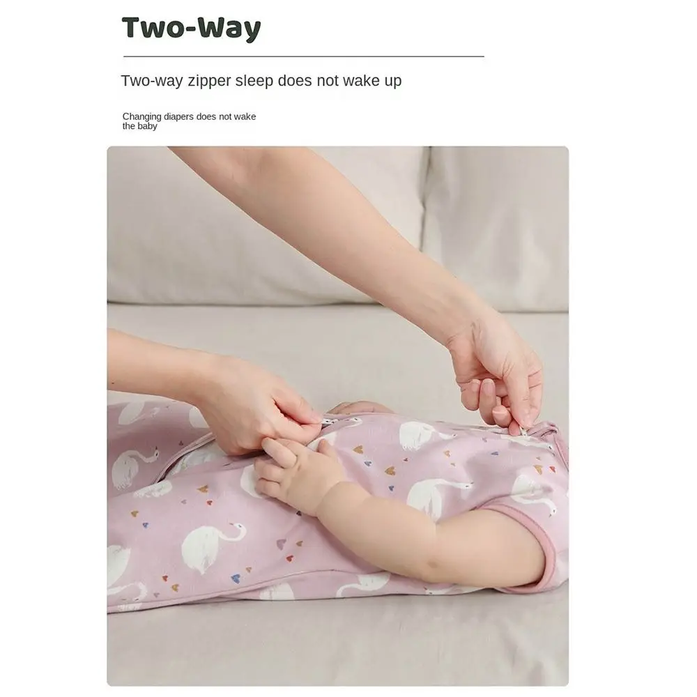 القطن الطفل كيس النوم تنفس منامة مكافحة الركل شرنقة الوليد قماط بطانية رقيقة أكمام كيس نوم الطفل